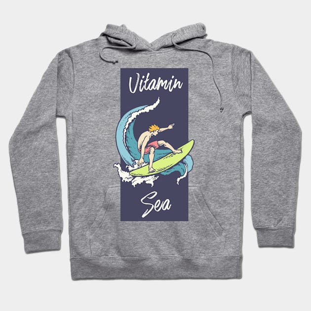 Surf „Vitamin Sea“ Hoodie by evergreen_brand